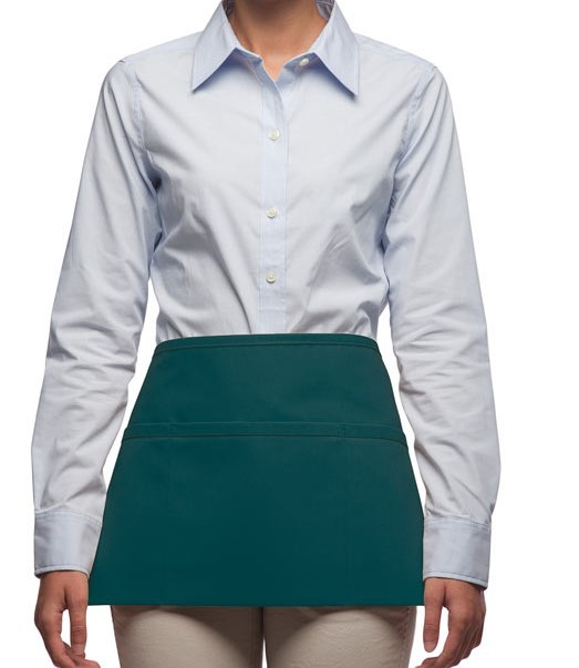 Adult Teal Green Short Waist Aprons